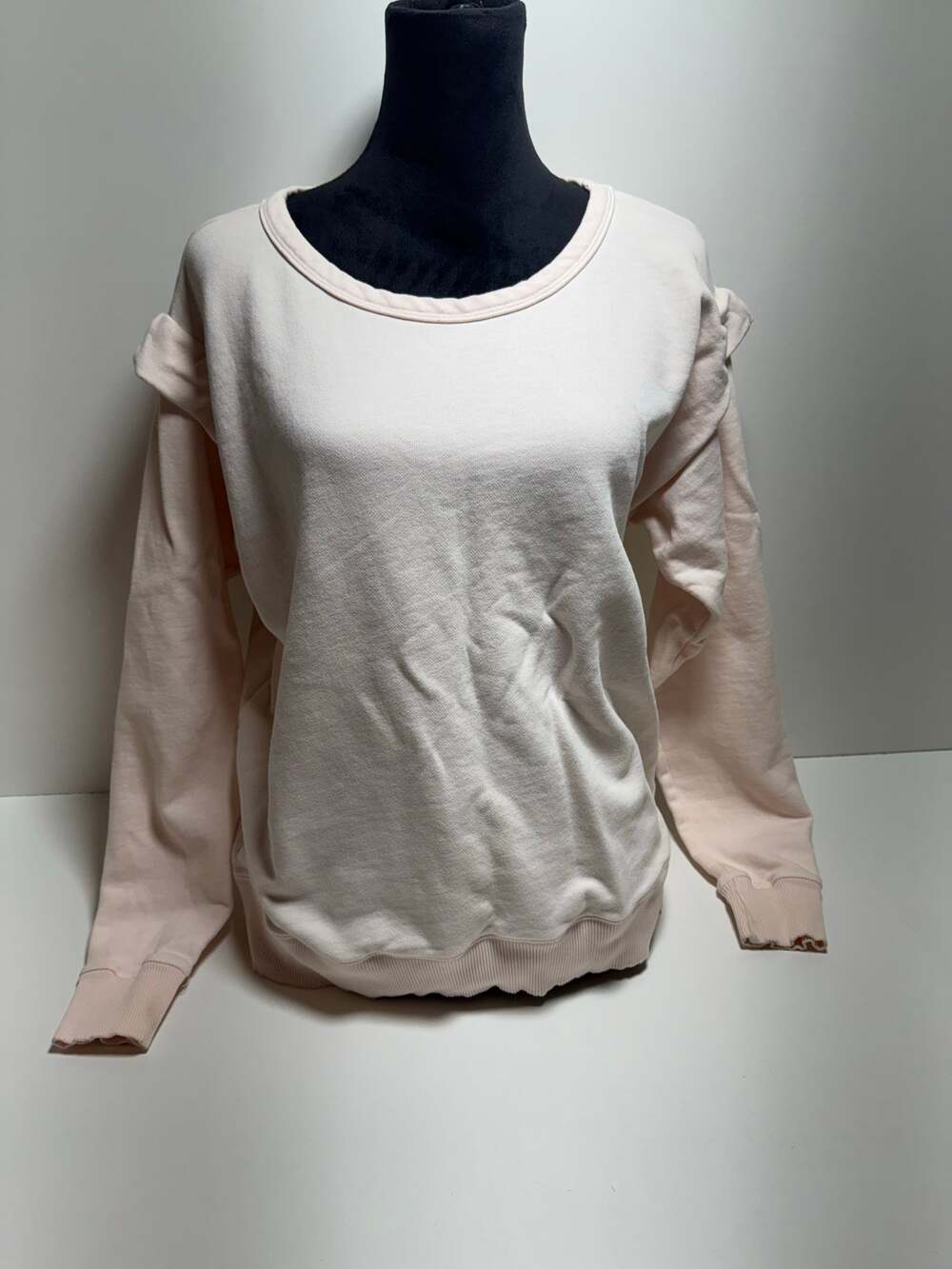 Mododoc Sweatshirt Women’s Sz Large Long Sleeve Pullover Ivory